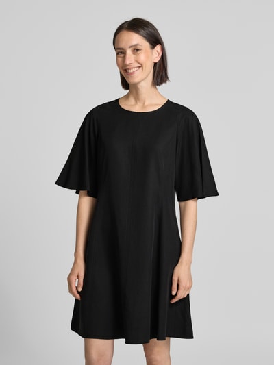 Marc O'Polo Flared Minikleid aus Lyocell-Leinen-Mix BLACK 4