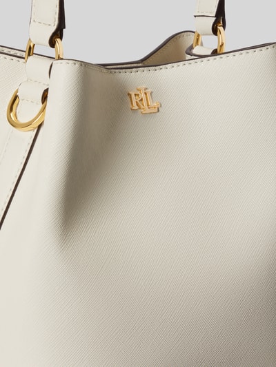 Lauren Ralph Lauren Torebka do ręki z naturalnej skóry Biały 6