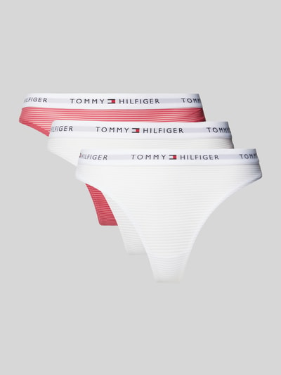 TOMMY HILFIGER String mit elastischem Logo-Bund  im 3er-Pack Rosa 1