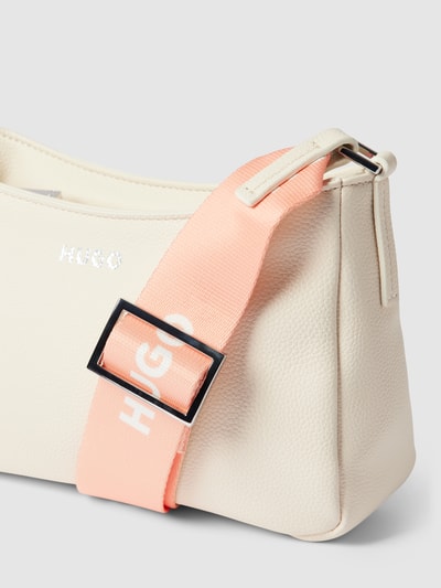 HUGO Hobo Bag mit Label-Details Offwhite 3