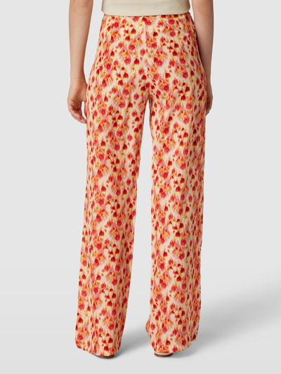 Max Mara Studio Stoffen broek met all-over motief, model 'GEMONA' Rood - 5