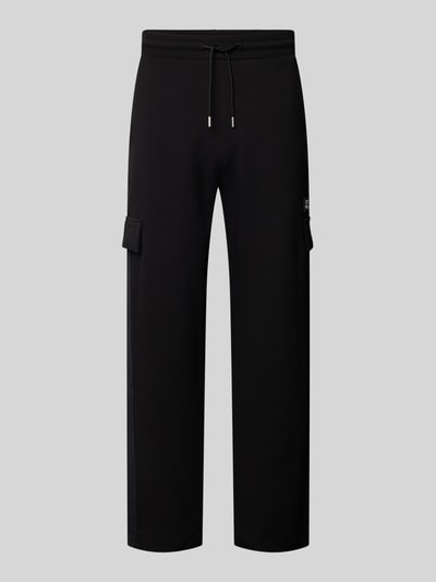 HUGO Regular Fit Sweatpants aus Baumwoll-Mix Modell 'DANOVOPAN' Black 2