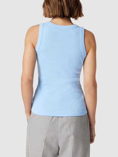 Drykorn Tanktop in fijnriblook, model 'OLINA' Bleu - 5