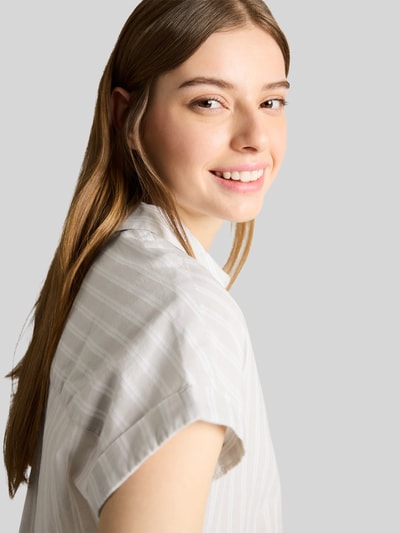 Tom Tailor Denim Relaxed Fit Bluse aus reiner Baumwolle Beige 3