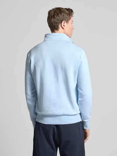 Polo Sport Sweatshirt mit Stehkragen Hellblau 5