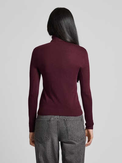 Lauren Ralph Lauren Strickpullover mit Rollkragen Modell 'ZOE' Bordeaux 5