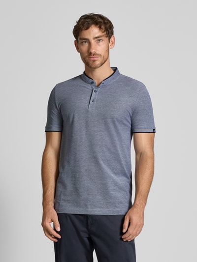 Tom Tailor Denim Regular Fit Poloshirt aus reiner Baumwolle Blau 4