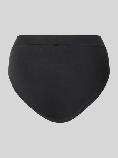 Produktfoto, czarne figi z mieszanki bawełny, Slim Fit Slip aus Baumwoll-Mix Modell 'Retro' von SCHIESSER, elastyczny pas, krój slim fit, styl retro