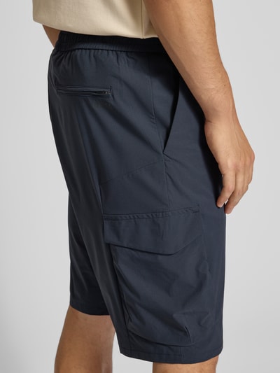 BOSS Green Tapered fit bermuda met cargozakken Donkerblauw - 3