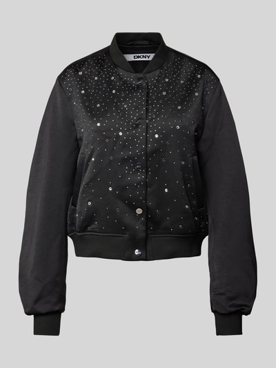 DKNY Bomberjacke mit Strasssteinbesatz Black 2