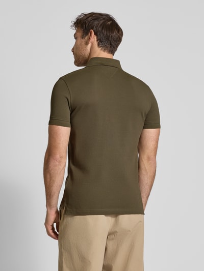 Tommy Hilfiger Slim Fit Poloshirt aus Baumwoll-Elasthan-Mix Oliv 5