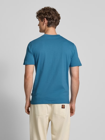 Blend T-shirt z wyhaftowanym detalem model ‘JEPPE’ Szaroniebieski 5