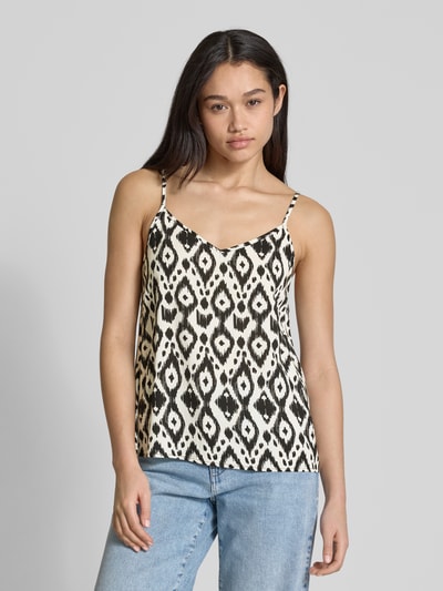 Only Regular Fit Trägertop mit Allover-Muster Modell 'NOVA LIFE' Black 4