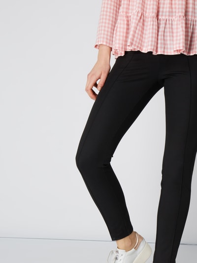 someday. Spodnie z materiału o kroju skinny fit z wszytym kantem Czarny 5