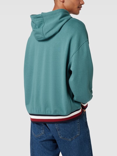 Tommy Hilfiger Hoodie met labelstitching Flessengroen - 5