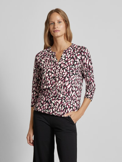 Soyaconcept Lang shirt met 3/4-mouwen, model 'FELICITY' Bordeaux - 4