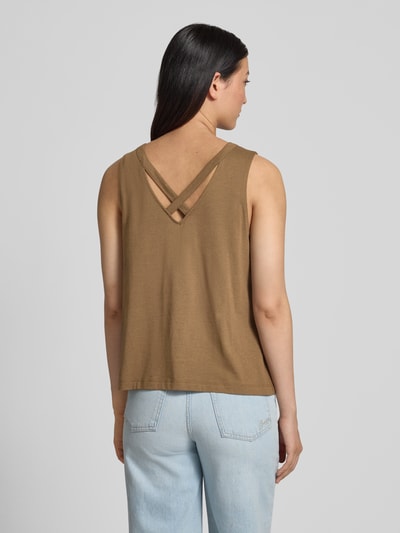 s.Oliver RED LABEL Regular Fit Trägertop aus Baumwoll-Mix Mittelbraun 5