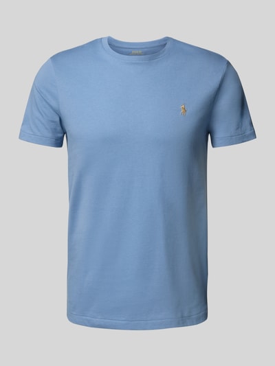 Polo Ralph Lauren Custom Slim Fit T-Shirt mit Label-Stitching Blau 2