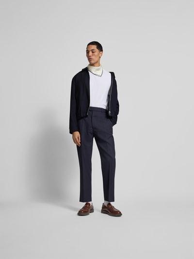 Officine Générale Jacke mit Kentkragen Dunkelblau 1