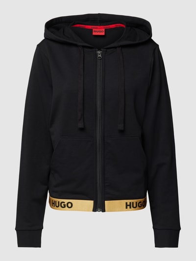 HUGO Sweatjacke mit Logo-Details Gold 2