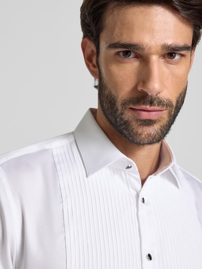 Jake*s Super Slim Fit Smokinghemd mit Kentkragen Weiss 3