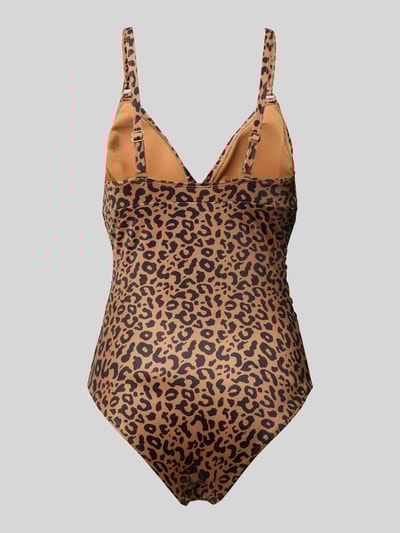 DORINA Badpak met plooien, model 'COMO' Middenbruin - 3