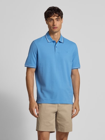 bugatti Koszulka polo z krótką listwą guzikową Niebieski 4