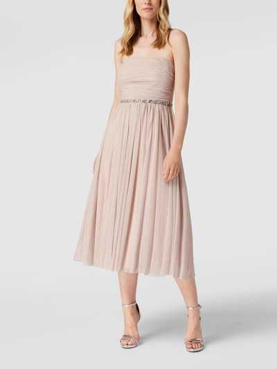 Jake*s Cocktail Cocktailkleid mit Ziersteinbesatz Metallic Rosa 1