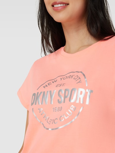 DKNY PERFORMANCE T-shirt z okrągłym dekoltem Różowy 3