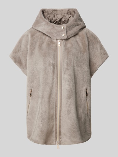 WHITE LABEL Jacke aus Kunstfell Taupe 2