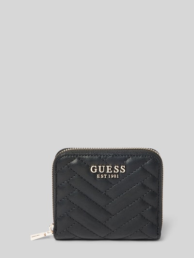 Guess Portemonnaie mit Label-Detail Modell 'ANNING' Black 1