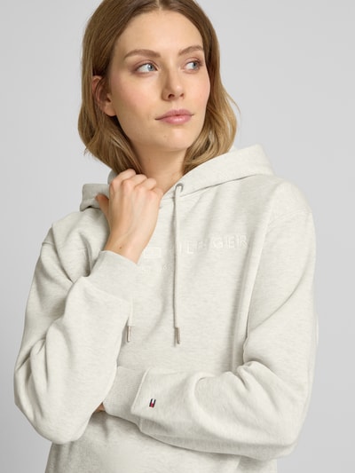 Tommy Hilfiger Hoodie mit Label-Stitching Sand Melange 3