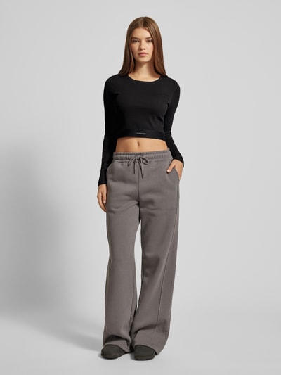 Calvin Klein Underwear Cropped Longsleeve mit Rundhalsausschnitt Black 1