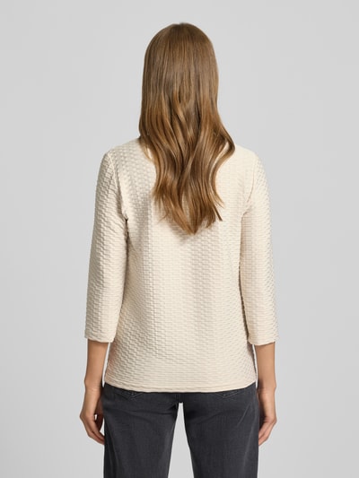 Betty Barclay Shirt met lange mouwen en structuurmotief Beige - 5
