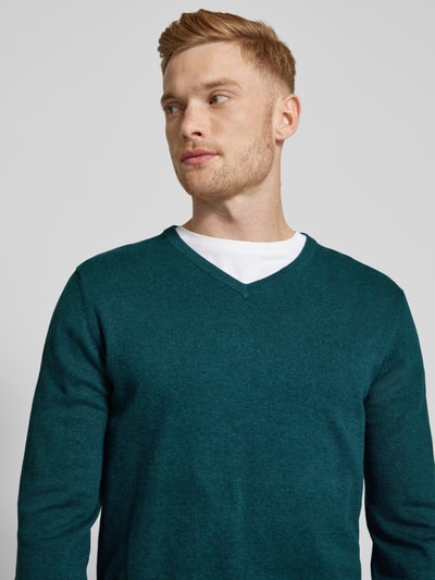 s.Oliver RED LABEL Gebreide pullover met ribboorden Lagune - 3