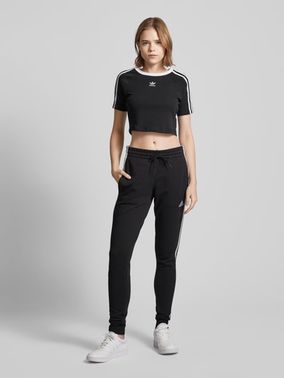 ADIDAS SPORTSWEAR Slim Fit Sweatpants mit Label-Stitching Black 1