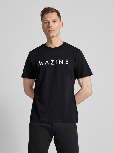 Mazine T-shirt z nadrukiem z logo model ‘Hurry’ Czarny 4