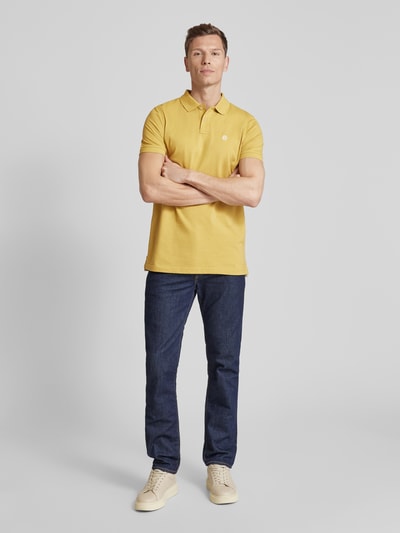 MCNEAL Poloshirt met labelstitching  Donkergeel - 1