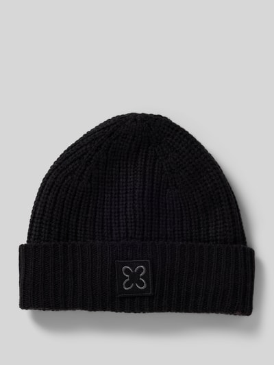 Codello Beanie mit breitem Umschlag Black 1