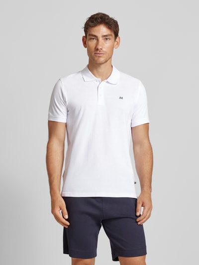 Matinique Poloshirt in melierter Optik Weiss 4