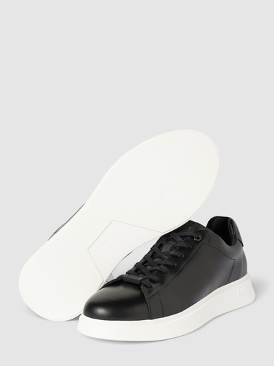BOSS Sneakers met labeldetails, model 'Bulton' Zwart - 4