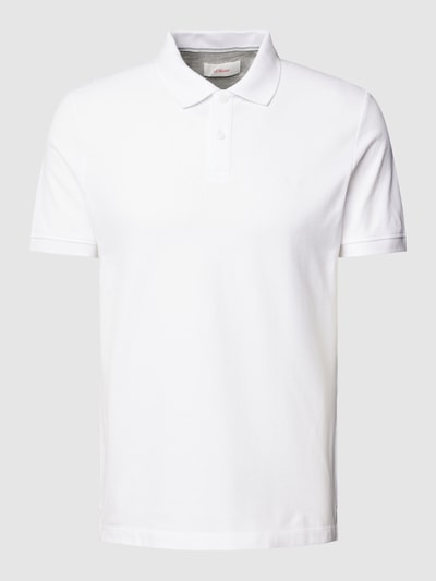 s.Oliver RED LABEL Poloshirt met labeldetail Wit - 2