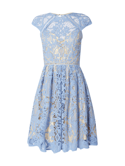 Laona Cocktailkleid aus Häkelspitze Bleu 2