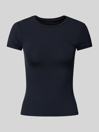 Review T-Shirt mit geripptem Rundhalsausschnitt Black 2