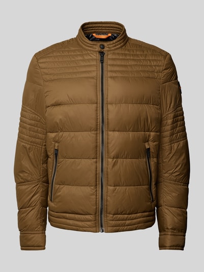 BOSS Orange Steppjacke mit Reißverschlusstaschen Modell 'Ostreet' Oliv 2