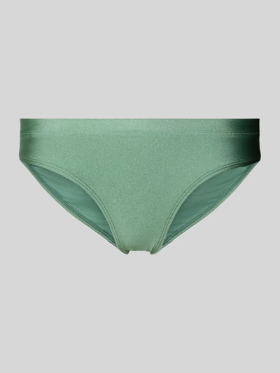 Produktfoto, grüner Bikini-Slip mit elastischem Bund aus Material-Mix mit Stretch-Anteil, Regular-Fit, Modell 'ISLA' von Barts