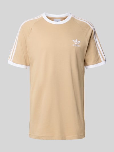 adidas Originals T-Shirt mit Label-Stitching Beige 2