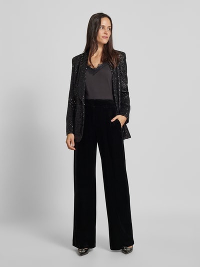 Jake*s Cocktail Wide Leg Stoffhose mit Haken- und Reißverschluss Black 1