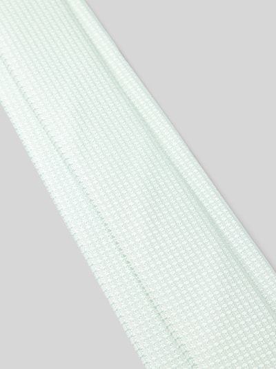 OLYMP Krawat jedwabny z fakturowanym wzorem Zielony 3