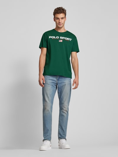 Polo Sport T-shirt met labelprint Groen - 1